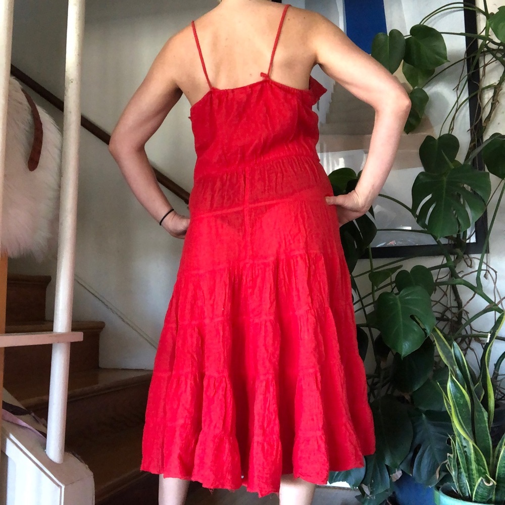 Vintage Purrr’s Red Latin Dance Sun Dress - Picture 6 of 9